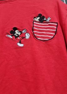 Red Colour  T Shirt