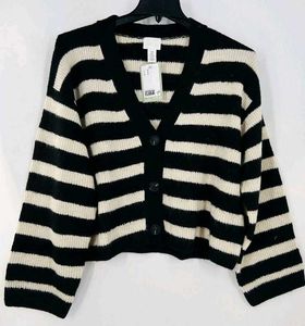 Striped Knit Cardigan