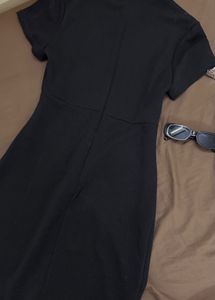 32-34Elegant Black Dress midi