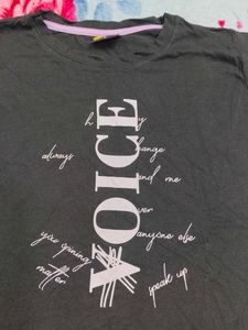 Black Graphic Print T-Shirt