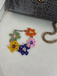 Colorful Flower Necklace and bracelete set