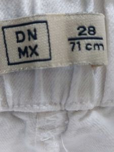 White Straight Cut Jeans