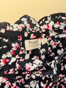 Floral Print Crop Top