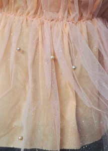 Orange Off Shoulder Girl Crop Top Partywear