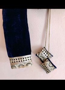 Velvet Fully Stitchd Lehnga Choli With Dupatta