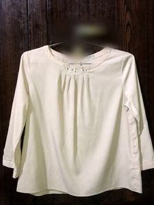 Elegant White Long Sleeve Top