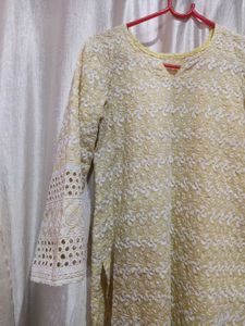 Chikankari Kurta With Trouser