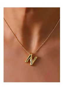 Gold &#39;N&#39; Initial Bubble Letter Chain🎀