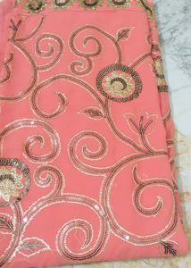 Heavy Sequence Work saree... 1 time used only..