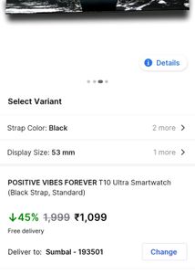 Smart Watch (T10 Ultra)