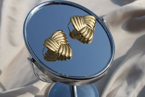 Elegant Gold Plated Knot Design Earrings