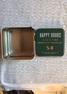 Fossil Happy Hours Tin Box Empty