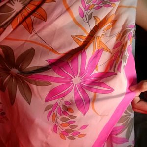 Beautiful Floral Printed Saree