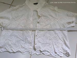 White Eyelet Top