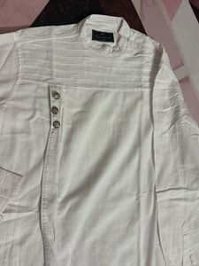 Men’s White Kurta - L