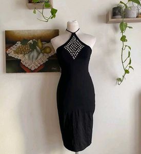 Elegant Black Bodycon Dress