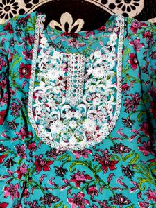 3 Piece Anarkali Cotton Suit