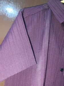 Stylish Plum Striped Shirt