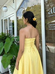 Yellow Midi Dress