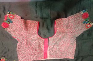Embroidered red Blouse