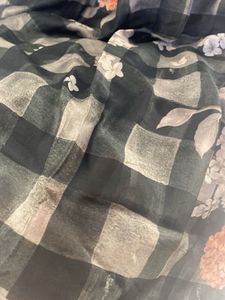 Black Nd Grey Check Dupatta