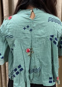 Poncho Crop Top