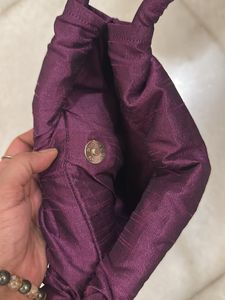 Vintage Purple &amp; Gold Sequin Handbag