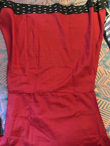Women’s Red Anarkali Kurta