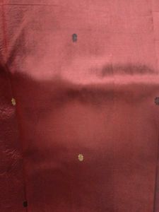 Bomkai Pure Silk Maroon Saree