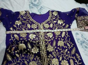 Elegant Purple Embroidered Kurta