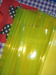 Pack of 6 yellow colour folder
