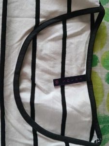 Black Stripes White Top Full Sleeves