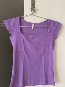 Purple Fitted Top