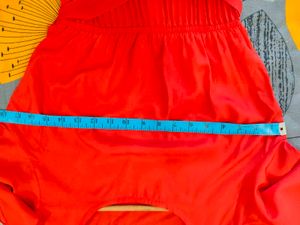 Red Frock With Black Accessories