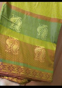 Mustard Yellow Soft Silk Saree