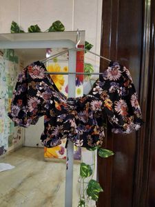 Floral Print Crop Top