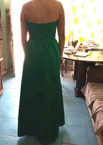 Emerald Green Strapless Maxi Dress