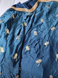 Heavy Saree Georgette And Satin