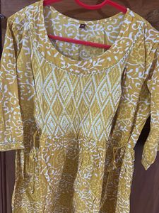 Yellow Floral Print Maxi Dress