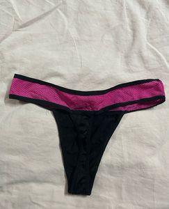 Pink &amp; Black Thong