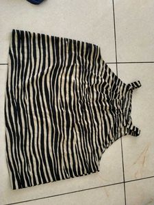 women new Zebra Print Halter Top