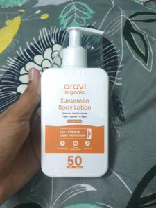 Aravi Organic Sunscreen Body Lotion