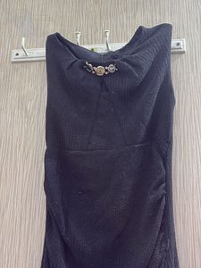 Black Shining Western Gown