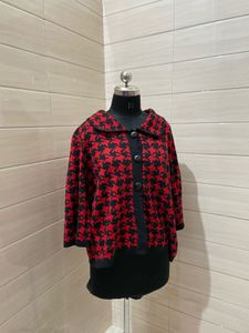 korean houndstooth sweater for women