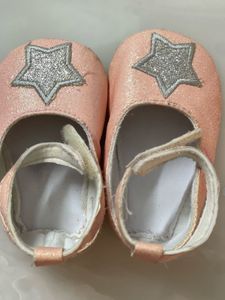 Pink Star Baby Shoes