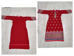 Pakistani Red Wine Colour Kurta