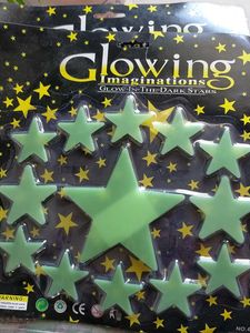 Glow-in-the-Dark Stars &amp; Smileys Pack Of 3