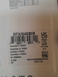 KINGSTON DATATRAVELER 64GB  USB 3.2