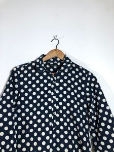 Chemistry Brand Navy Blue Printed Top(Women’s)