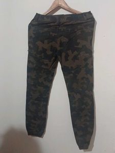 Camo Print Jogger Pants